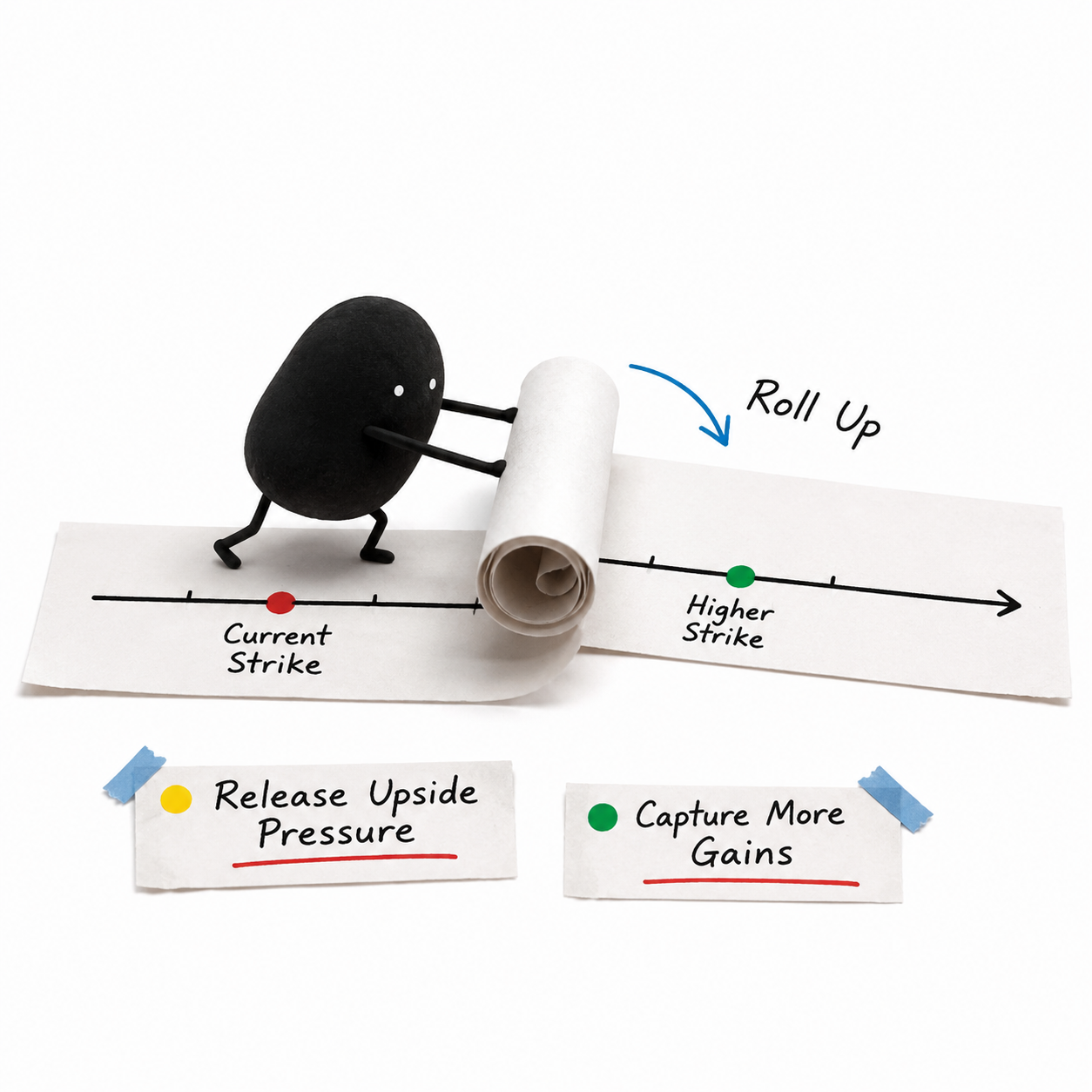 Rolling up an options position
